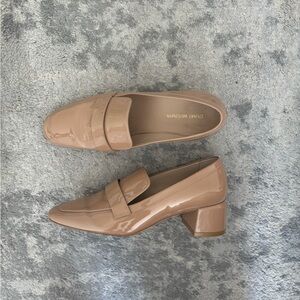 Stuart Weitzman Size 7 Nude Sleek Loafers